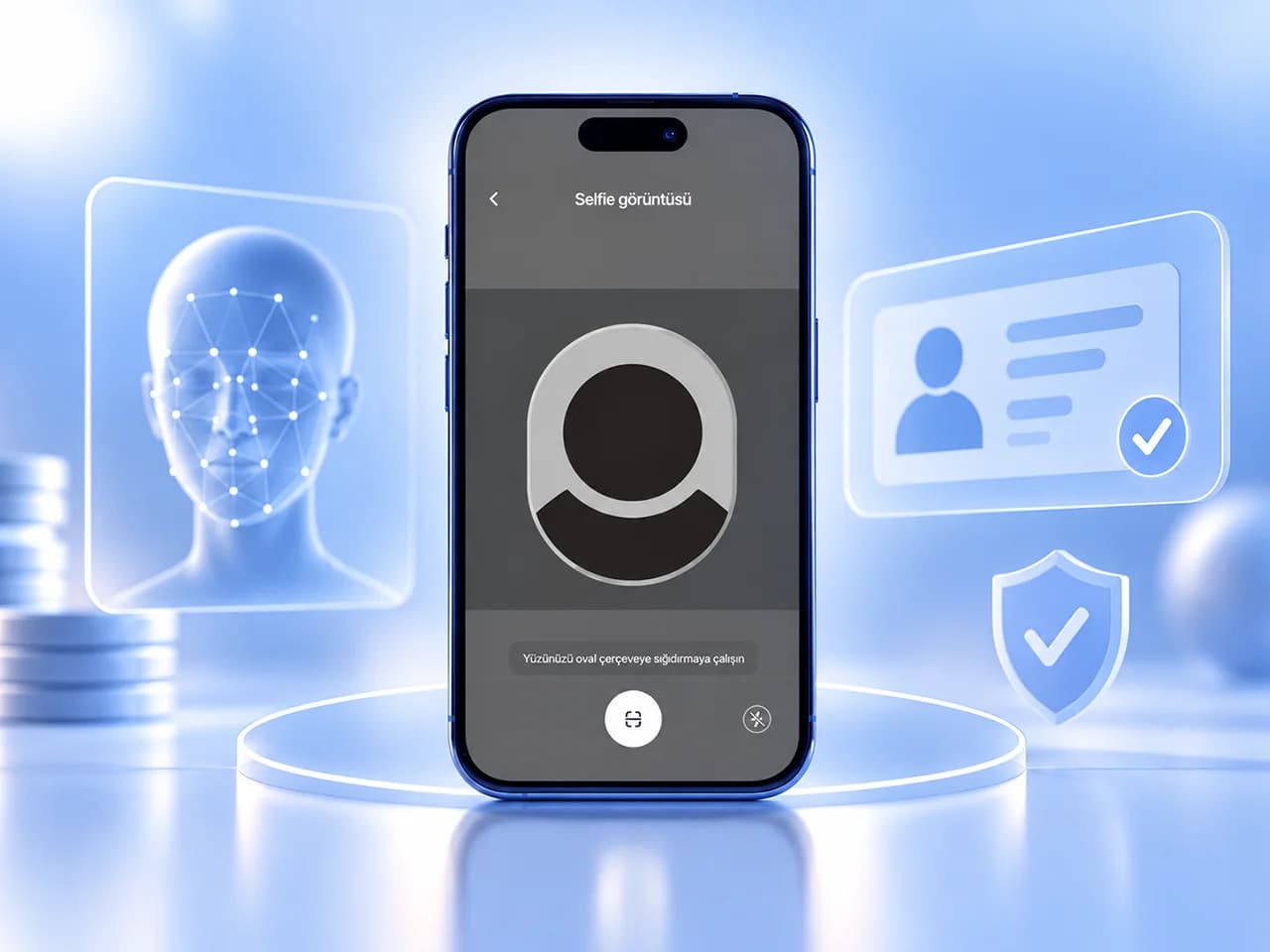 Biyometrik yüz hizalama ekranı
